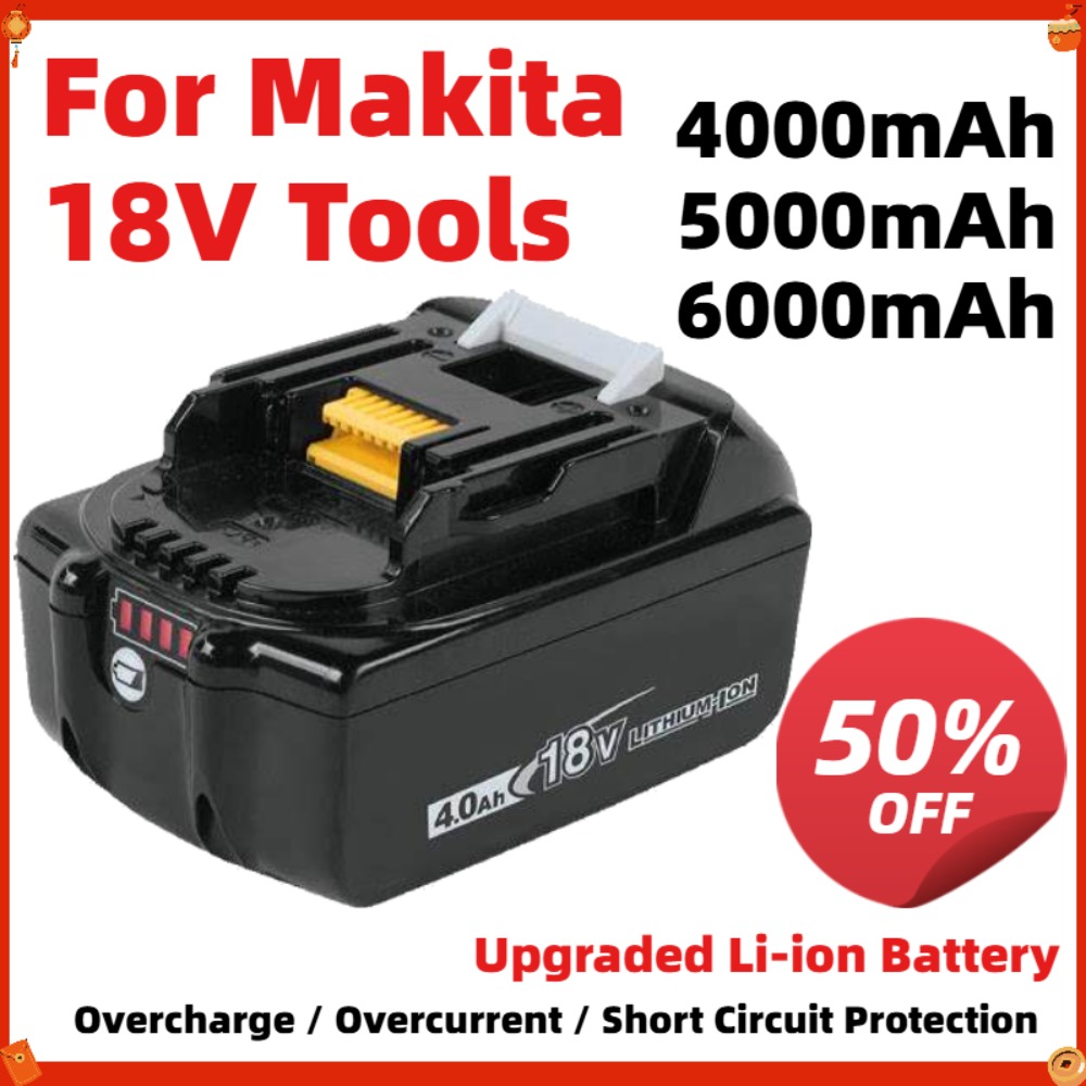 Makita Drill Dtw300 - بطارية مطورة بسعة 6000 مللي أمبير