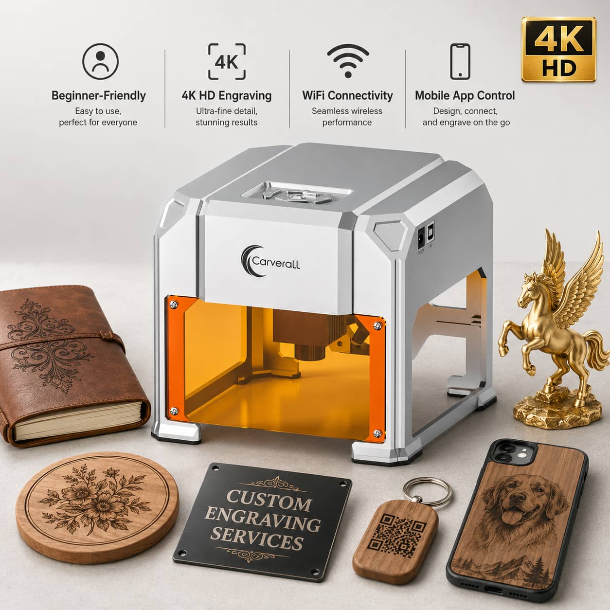 Acrylic Cutting Machine - آلة نقش بالليزر من كارفرال، طراز