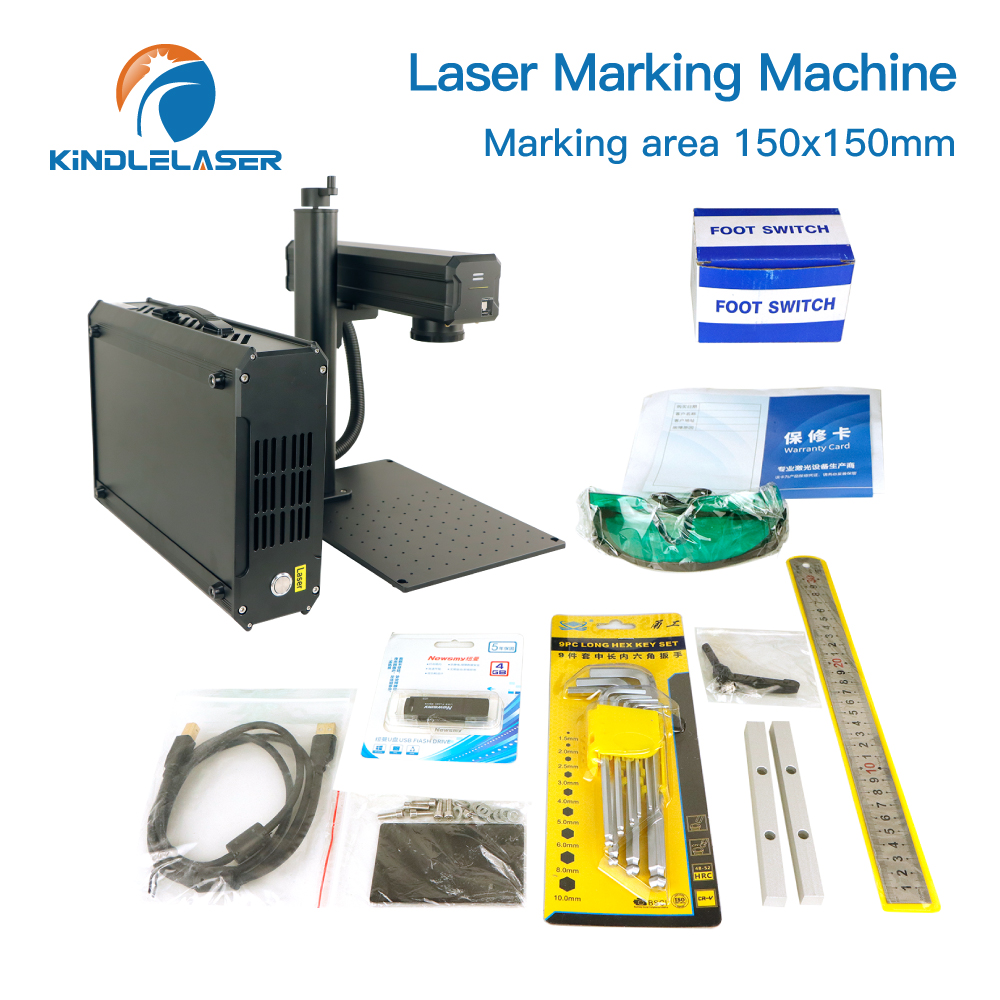 Industrial Laser Engraving Machine For Metal - آلة نقش بالليزر الليفي كيندل ليزر
