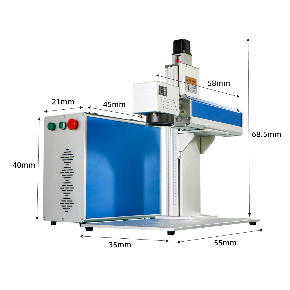 آلة الحفر بليزر الألياف Raycus - مراجعة Industrial Laser Engraving Machine For Metal وسعره