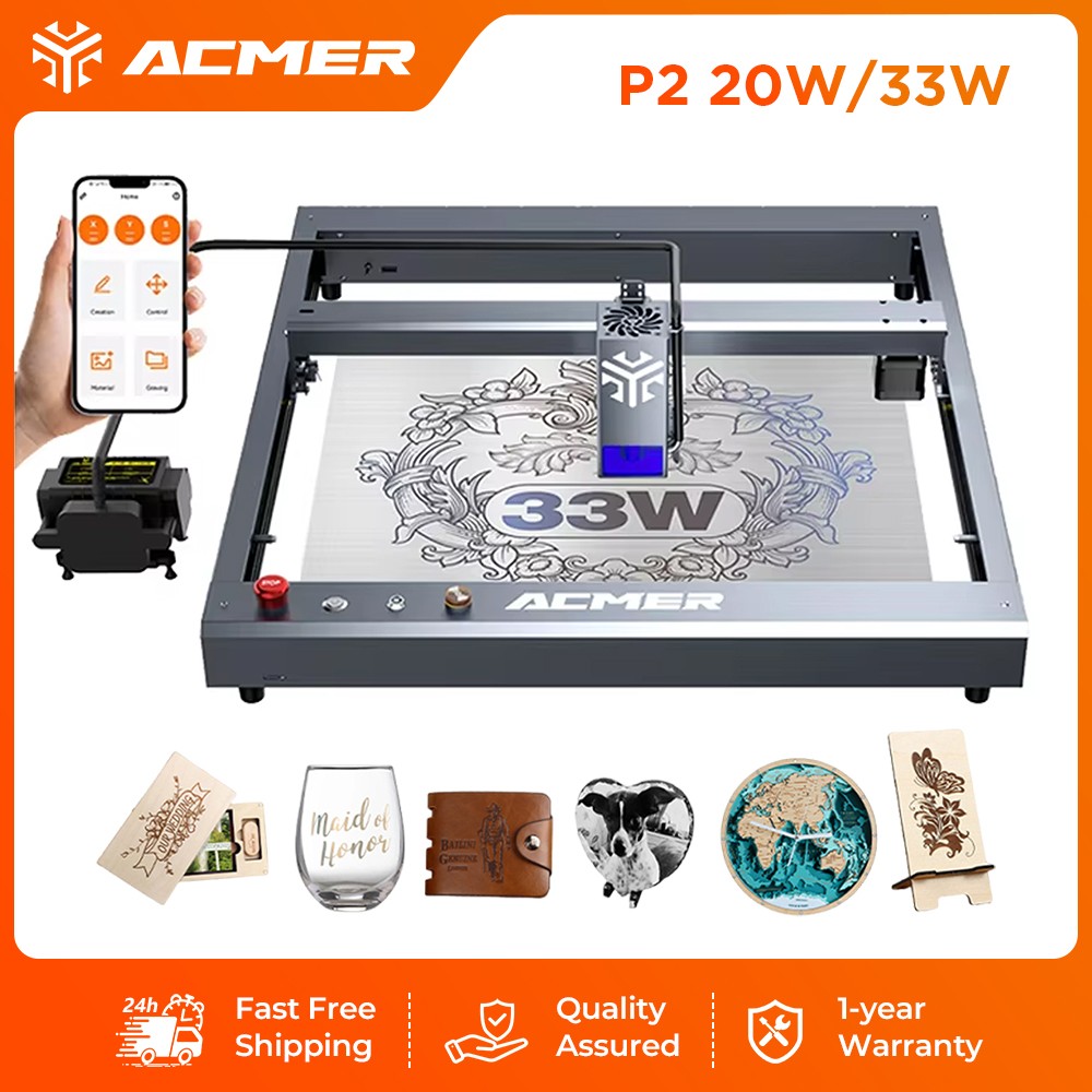 آلة النقش والقطع بالليزر ACMER - مراجعة Industrial Laser Cutting وسعره