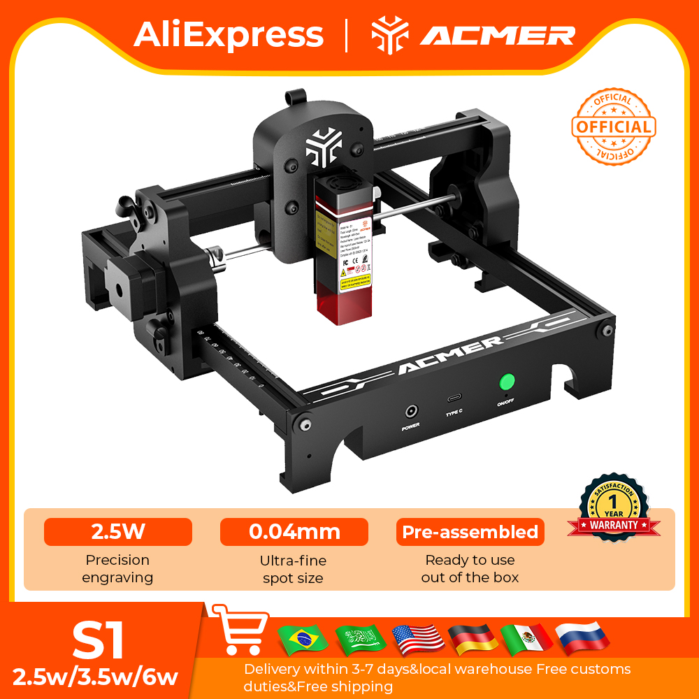 آلة النقش والقطع بالليزر الصغي - مراجعة Acrylic Cutting Machine وسعره